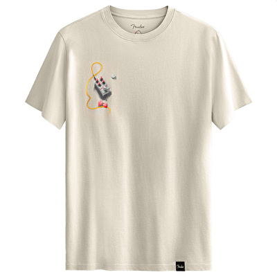 KAFT X FENDER X ZUHAL Vintage Room - Bone - Tasarım T-Shirt - Unisex